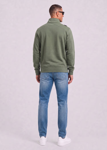 MA.Strum Truien Training quarter zip sweatshirt - bronze green
