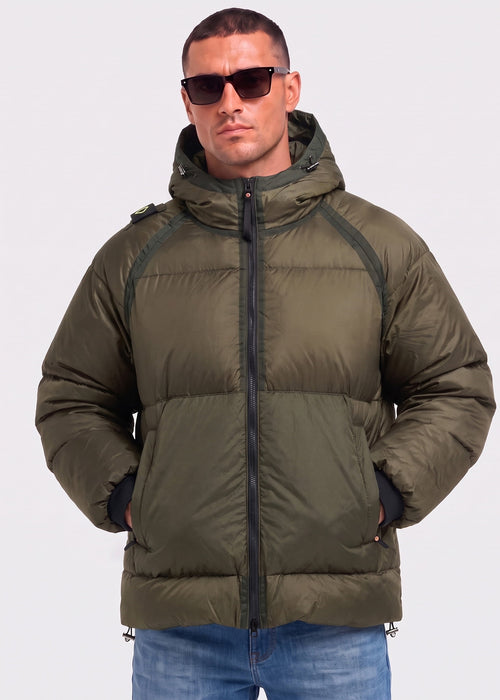 Cobra down jacket - bronze green