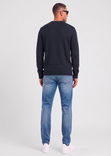 MA.Strum Truien Oka crew sweater - dark navy