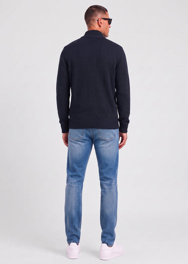 MA.Strum Truien Sarl quarter zip sweater - dark navy