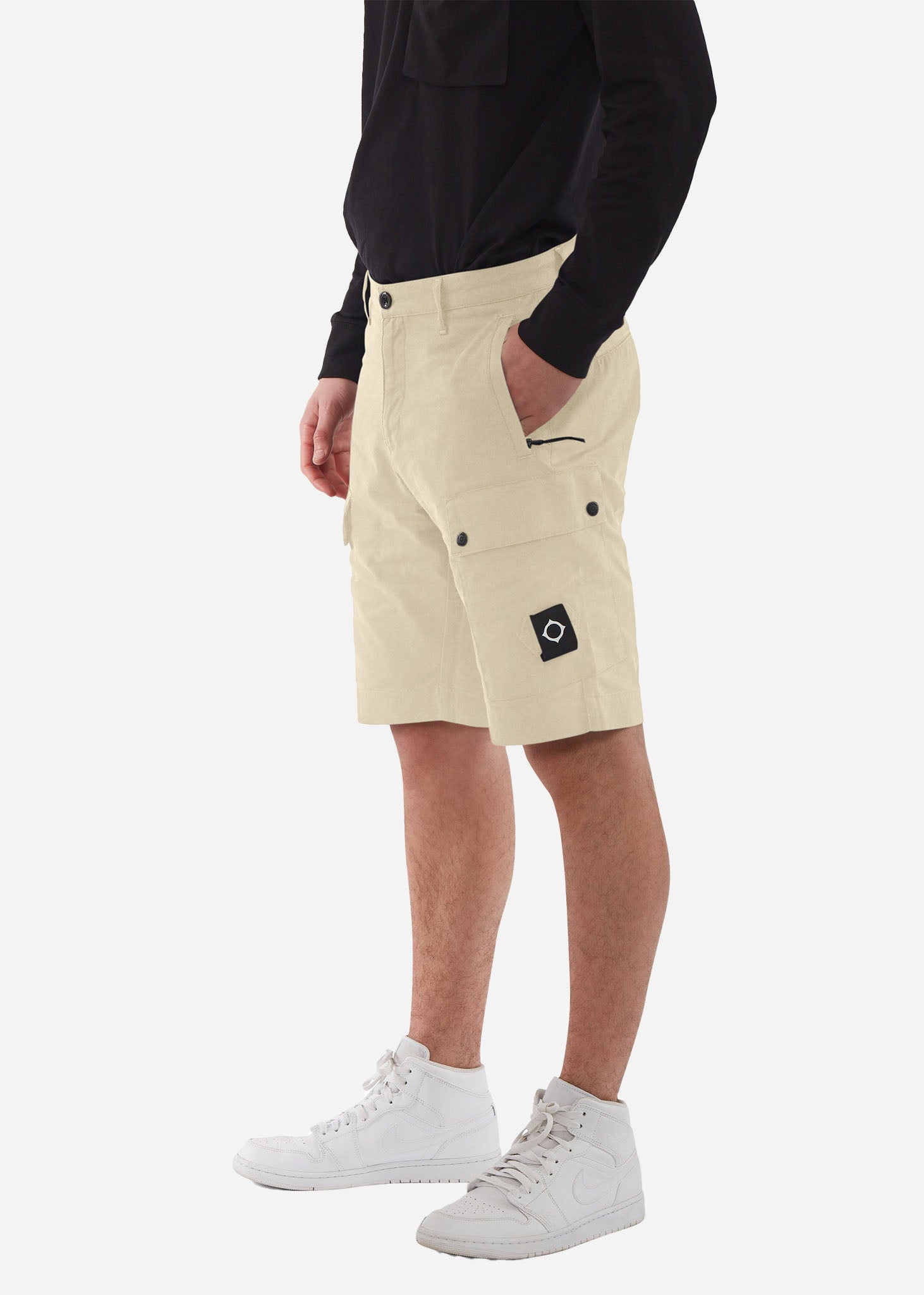 MA.Strum Korte Broeken  Cargo short - ash 