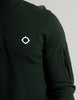 MA.Strum Truien  Ls funnel neck polo - oil slick 