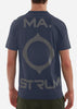 MA.Strum T-shirts  Oversized back logo print tee - ink navy 