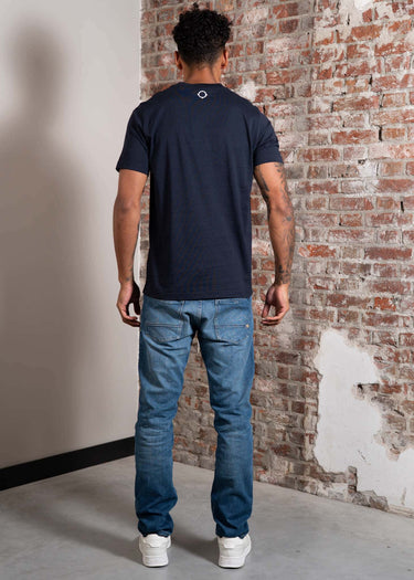 MA.Strum T-shirts Mastrum printed tee - ink navy