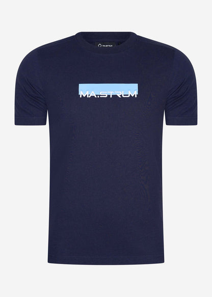 MA.Strum T-shirts  MA.Strum block print tee - ink navy 