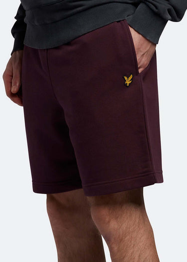 Lyle & Scott Korte Broeken  Sweat short - burgundy 