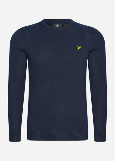 Lyle & Scott Truien Cotton merino crew neck jumper - dark navy