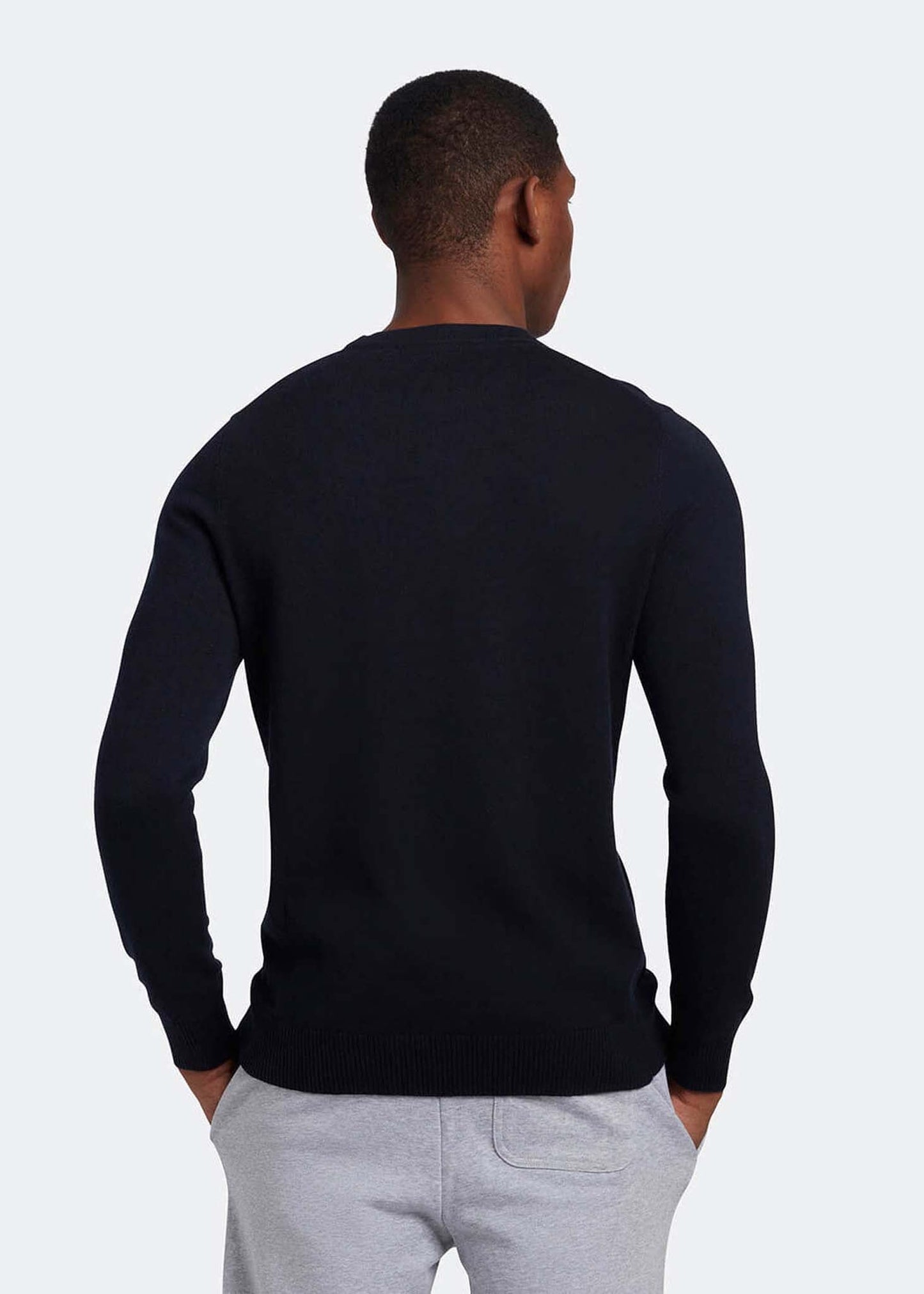 Lyle & Scott Truien Cotton merino crew neck jumper- dark navy