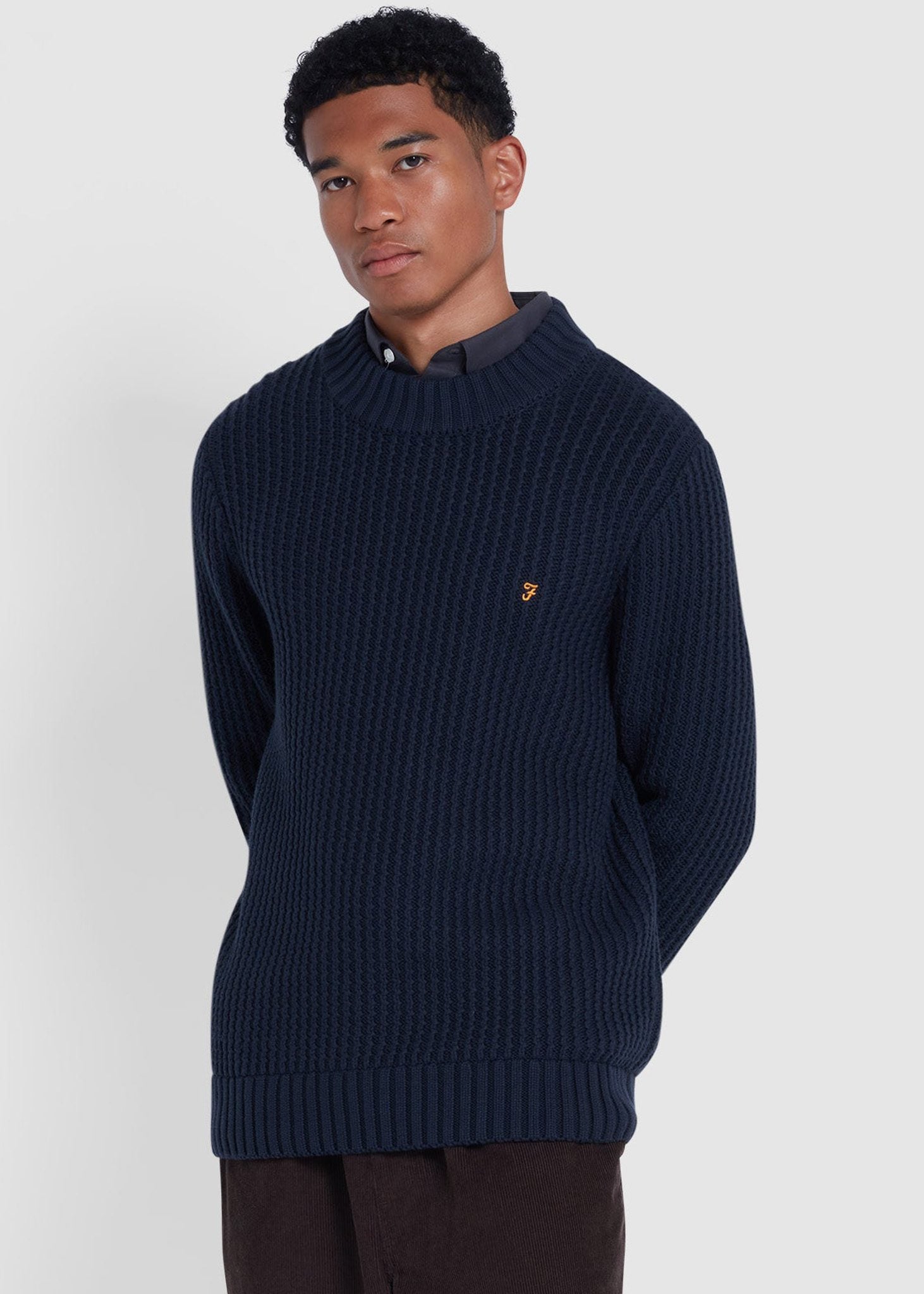 Farah Truien  Sweater burlington fisherman - true navy 