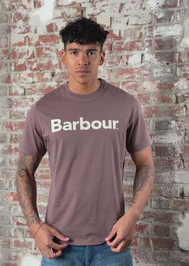 Barbour T-shirts Barbour logo t-shirt - peppercorn