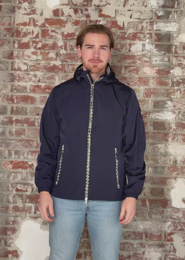 Weekend Offender Jassen Campania check - navy