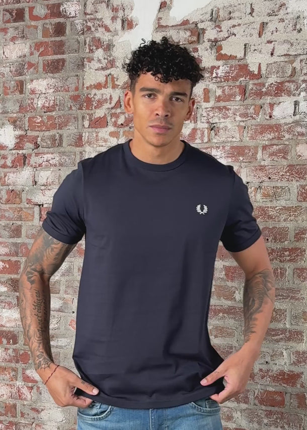 Fred Perry T-shirts Ringer t-shirt - navy