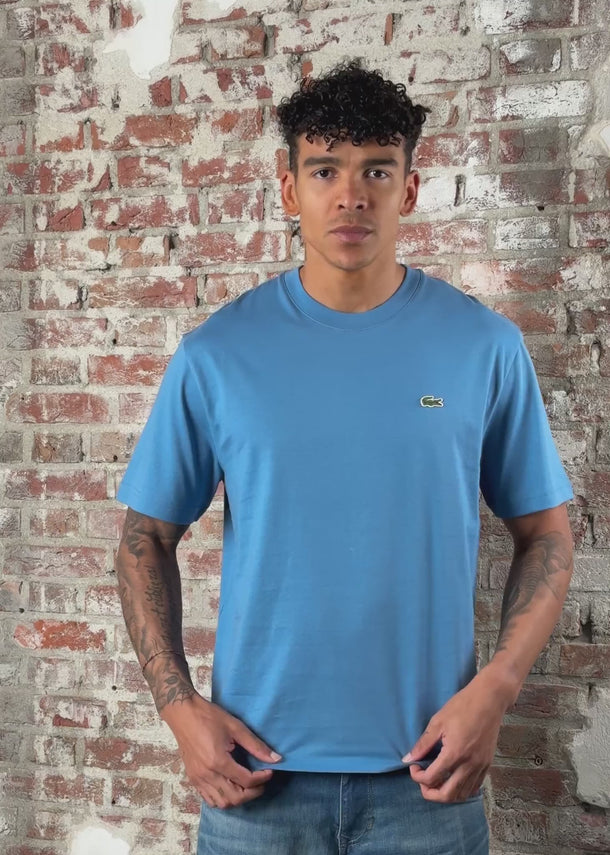 Lacoste T-shirts Cotton t-shirt - abyss blue