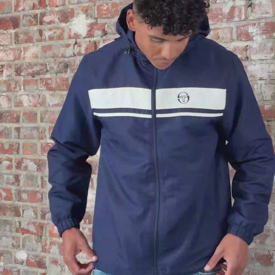 Sergio Tacchini Jassen Damarindo windbreaker jacket - maritime blue gardenia