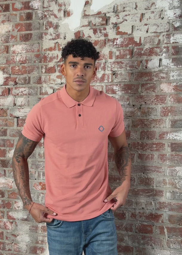 MA.Strum Polo's Mastrum pique polo - canyon clay