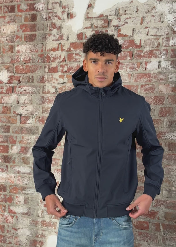 Lyle & Scott Jassen Mesh back softshell jacket - dark navy