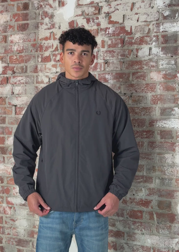 Fred Perry Jassen Hooded shell jacket - anchor grey