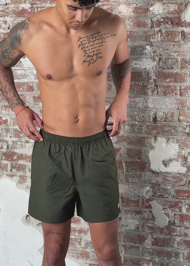 Fred Perry Zwembroeken Swimshorts - hunting green