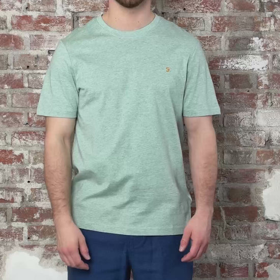 Farah T-shirts Danny reg ss tee - grove green marl