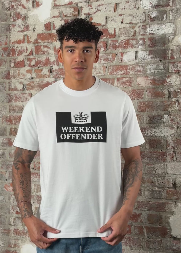 Weekend Offender T-shirts Prison - white