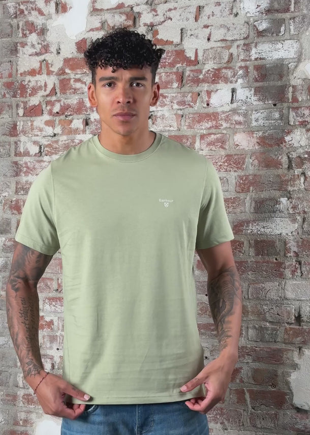 Barbour T-shirts Barbour essential sports t-shirt - sea green