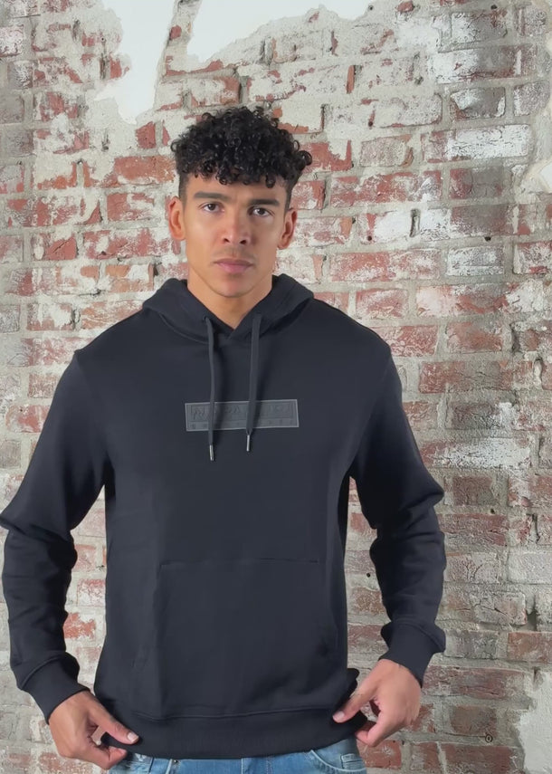 Napapijri Hoodies B box logo h 1 - black beauty