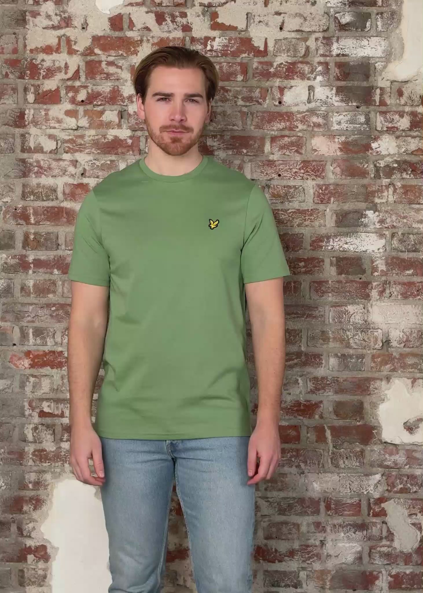 Lyle & Scott T-shirts Plain t-shirt - smoke green