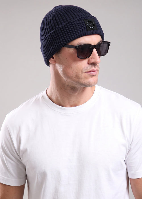 Siren knitted beanie - navy