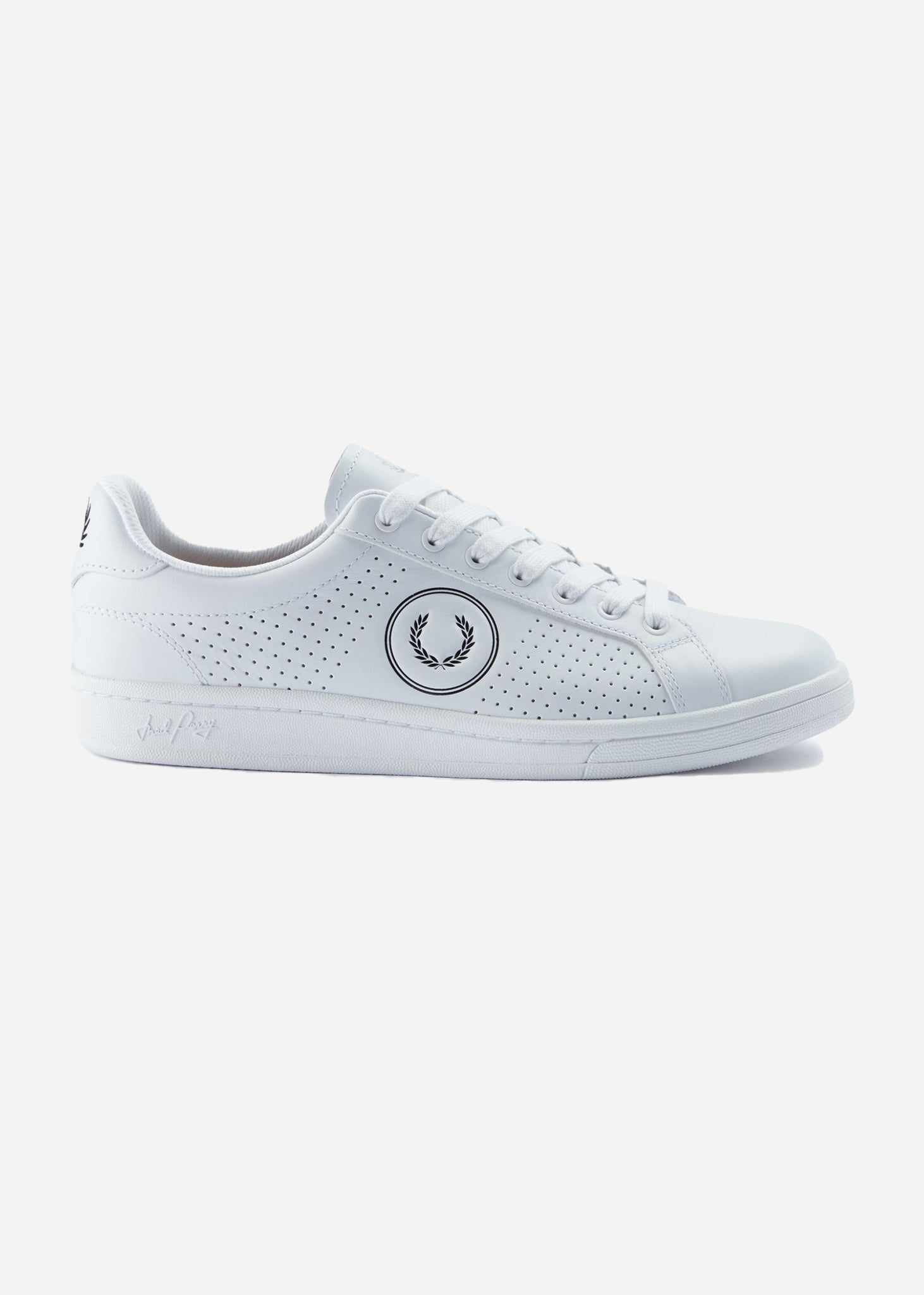 Fred Perry Schoenen  B721 perf leather branded - white black 