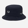 Fred Perry Bucket Hats  Dual branded seersucker bucket hat - navy 