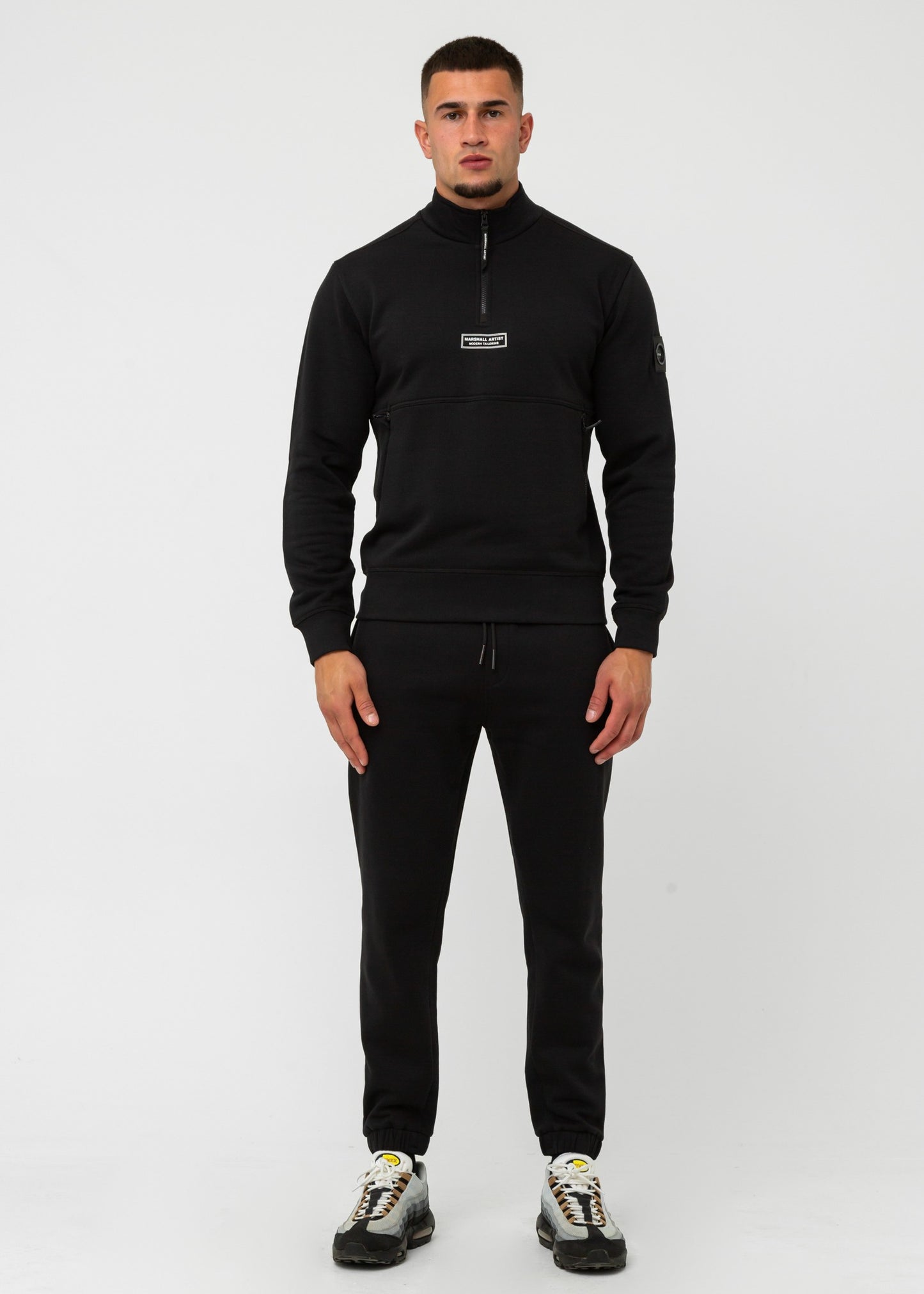 Marshall Artist Truien  Siren 1/4 zip - black 