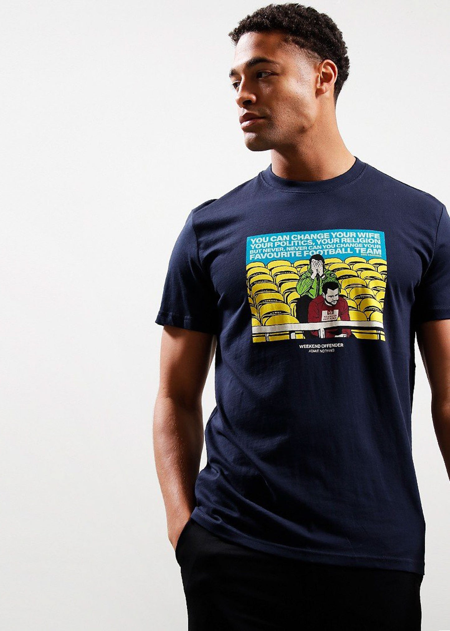 Weekend Offender T-shirts  Eric - Navy 