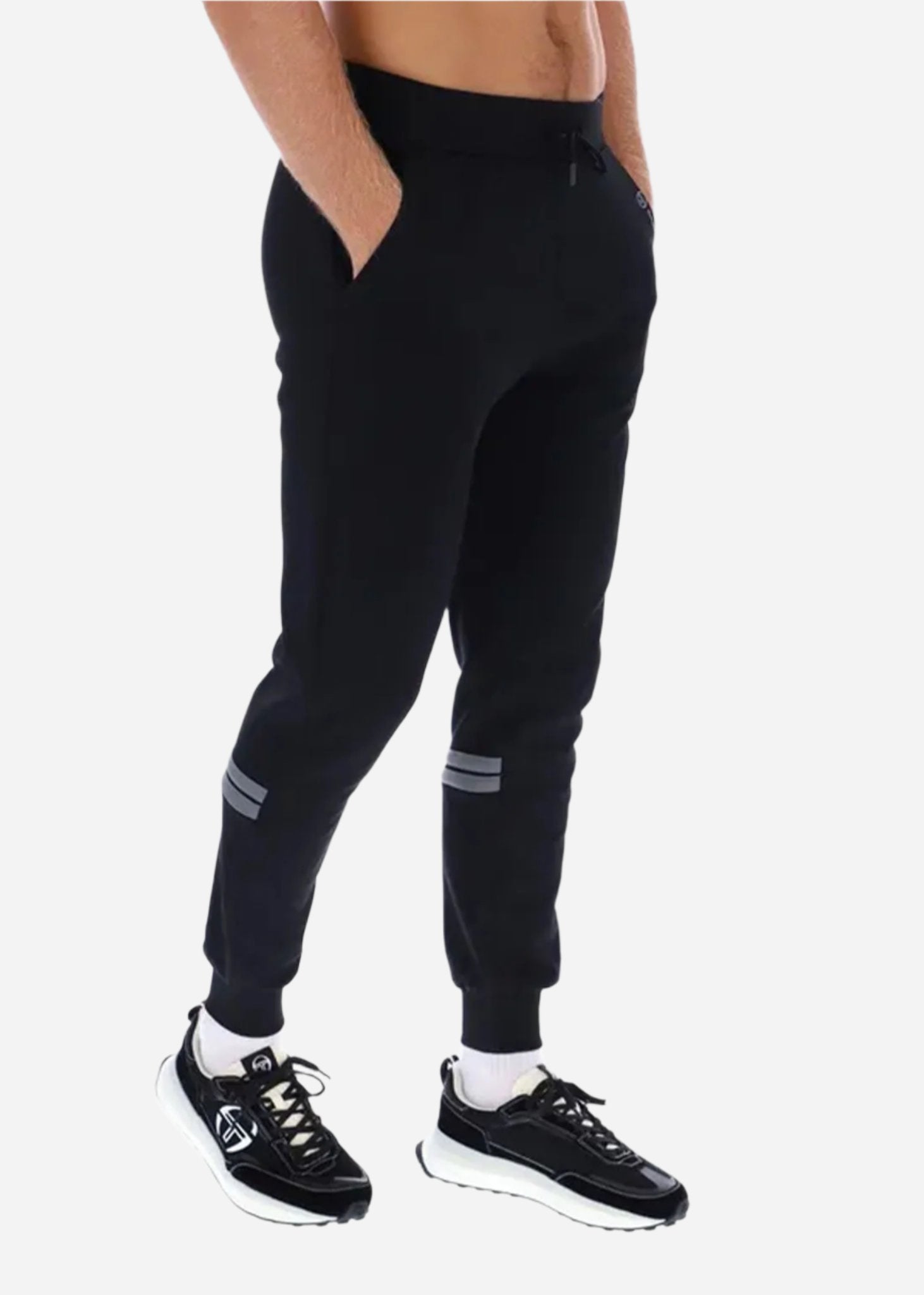 Sergio Tacchini Jogginbroeken  Blow pants - black quiet shade 