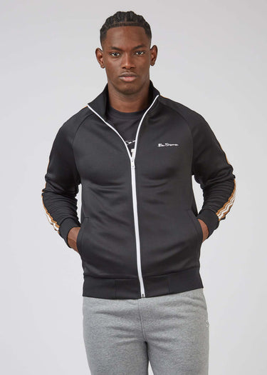Ben Sherman Vesten  House taped track top - black 