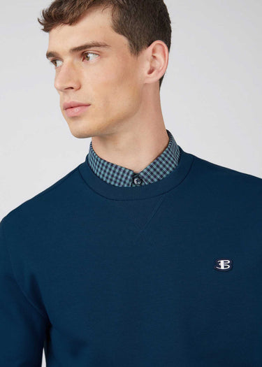 Ben Sherman Truien  B logo crew - marine 
