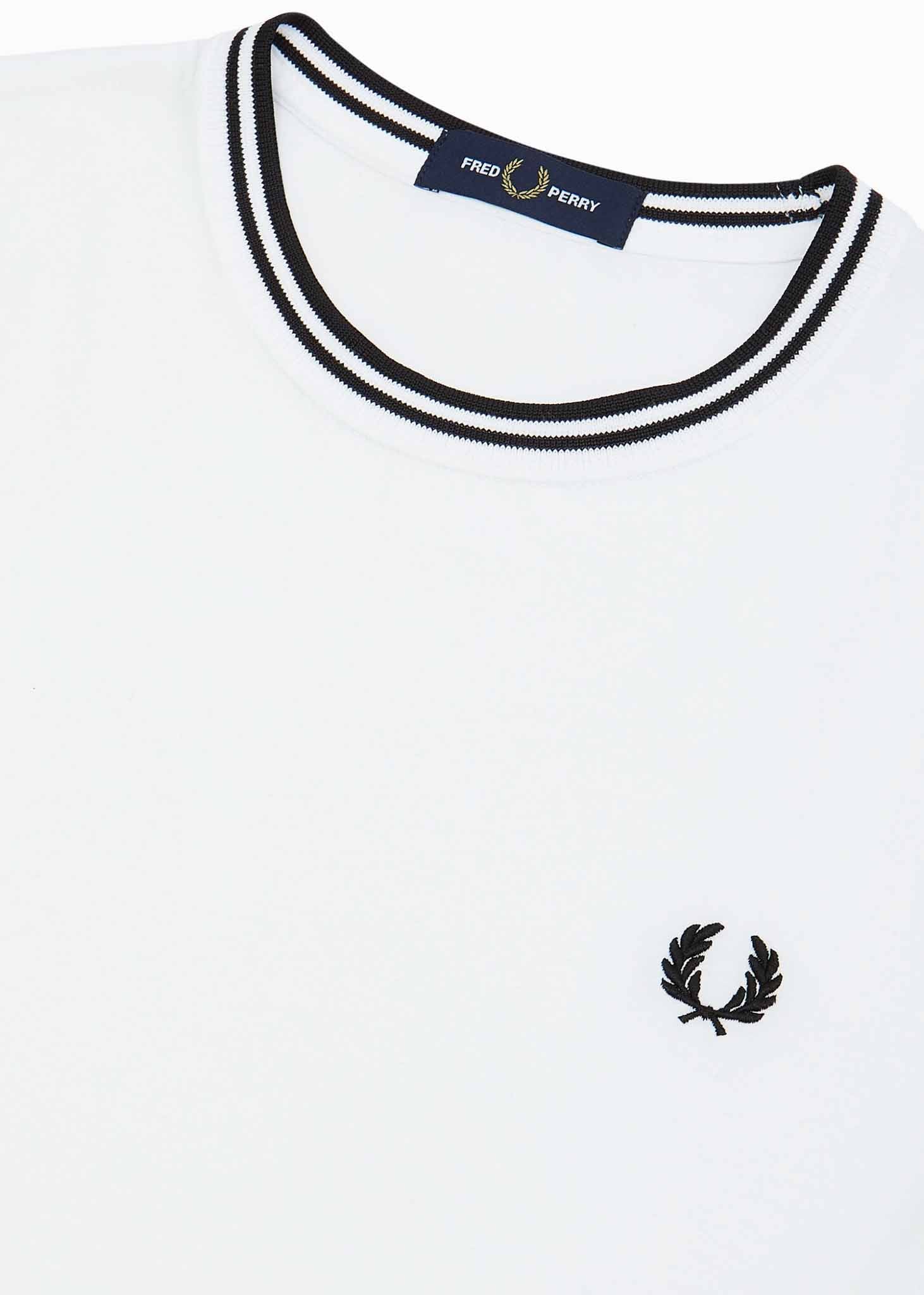 Fred perry twin tipped t best sale shirt white