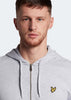 Lyle & Scott Vesten  Zip through hoodie - light grey marl 