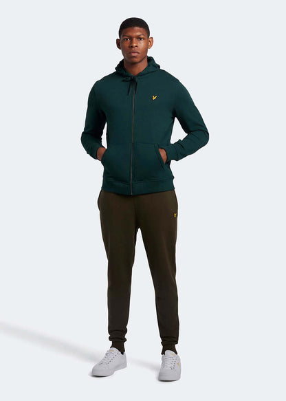 Lyle & Scott Vesten  Zip through hoodie - dark green 