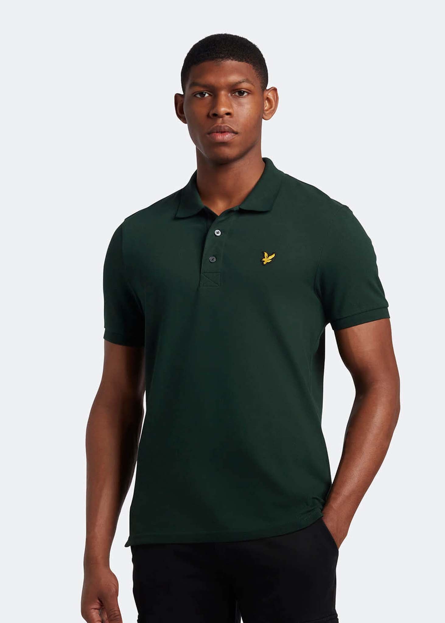 Lyle & Scott Polo's  Plain polo shirt - dark green 