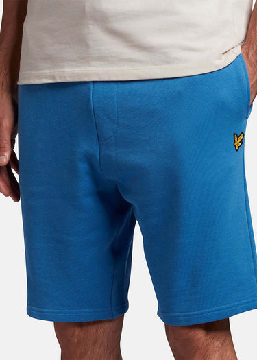 Lyle & Scott Korte Broeken  Sweat short - spring blue 