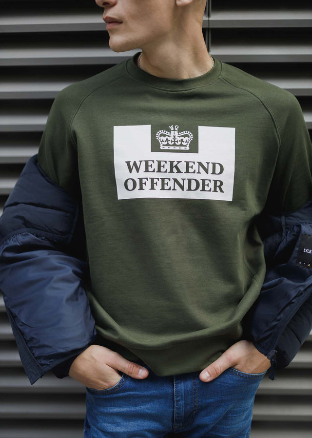 Weekend Offender Truien  Penitentiary - dark green 