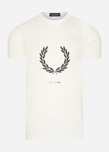 Fred Perry T-shirts  Print registration t-shirt - snow white 