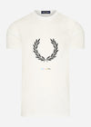 Fred Perry T-shirts  Print registration t-shirt - snow white 