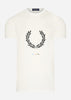 Fred Perry T-shirts  Print registration t-shirt - snow white 