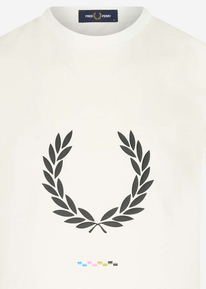 Fred Perry T-shirts  Print registration t-shirt - snow white 