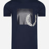 Fred Perry T-shirts  Tonal graphic t-shirt - carbon blue 