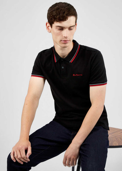 Ben Sherman Polo's  Signature polo - black 