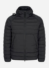 MA.Strum Jassen  Hooded down jacket - jet black 