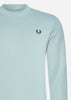 Fred Perry Truien  Crew neck sweatshirt - silver blue 