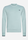 Fred Perry Truien  Crew neck sweatshirt - silver blue 